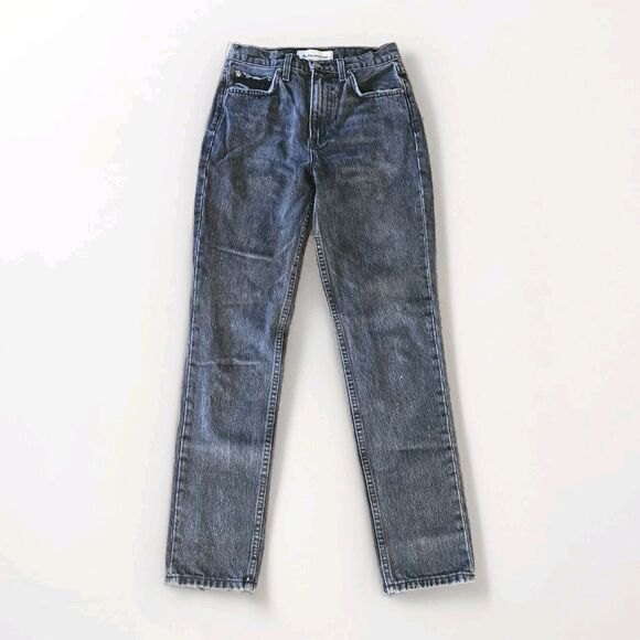 Reformation Jeans Size 25 Black Pacific Julia High Cigarette - Picture 1 of 7